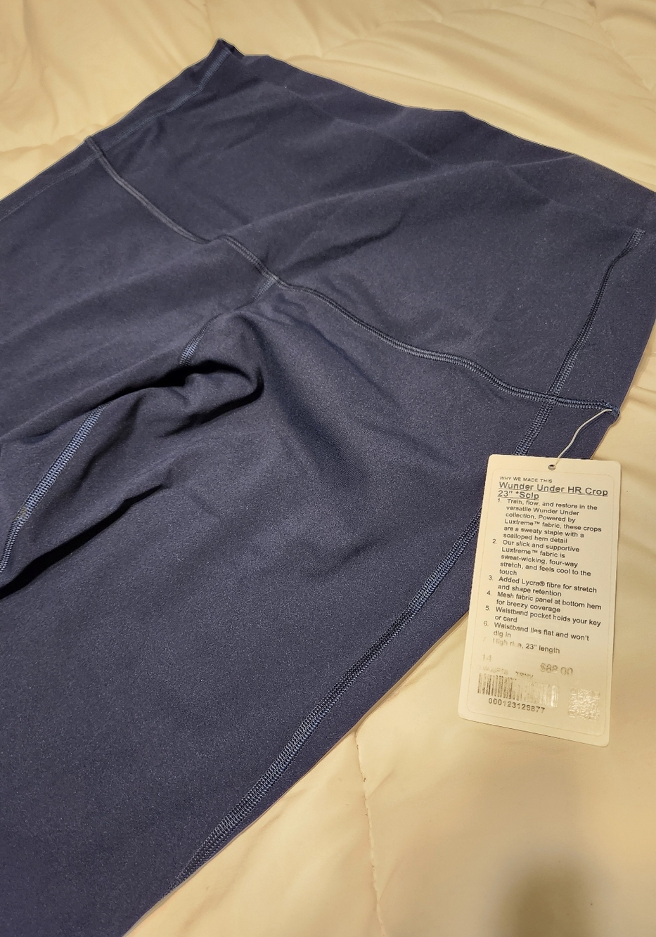 Lululemon Wunder Under High-Rise Cropped Leggings - Navy